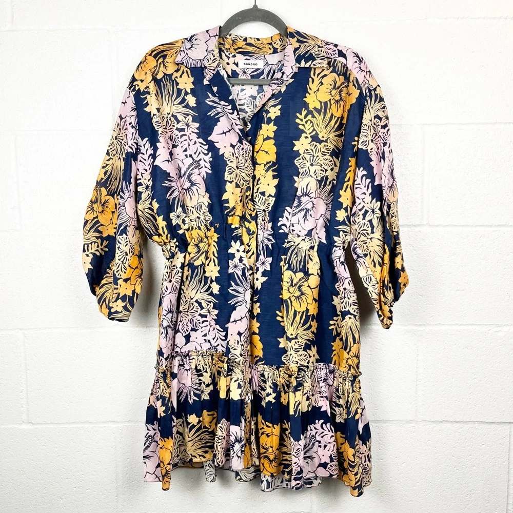 Sandro Linen Dress - Picture 2 of 16